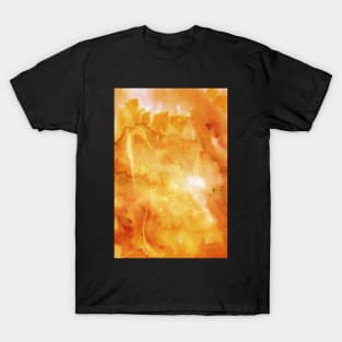 Fiery Space Watercolor Fusion Wonder T-Shirt